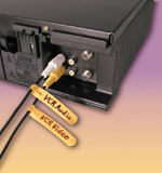 Organize wires behind your TV with Moose Tags™ Cable Labels